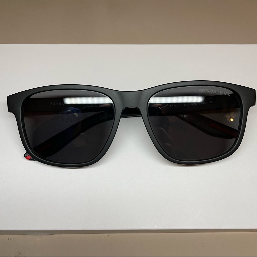 Prada Linea Rossa Black Sunglasses